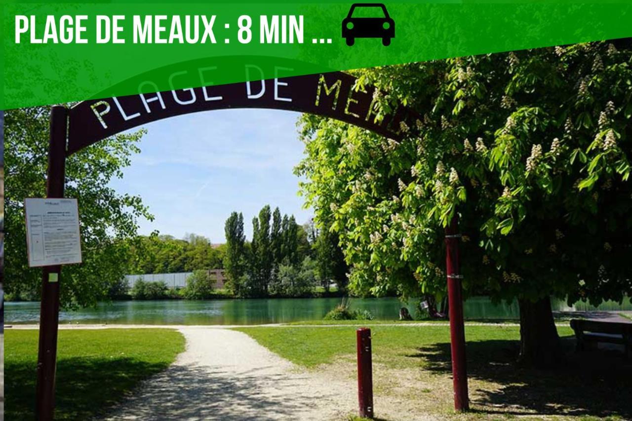The Sunshine- Appart Cosy Proche Paris-Disney Avec Parking Prive Dans Residence Meaux Exterior foto