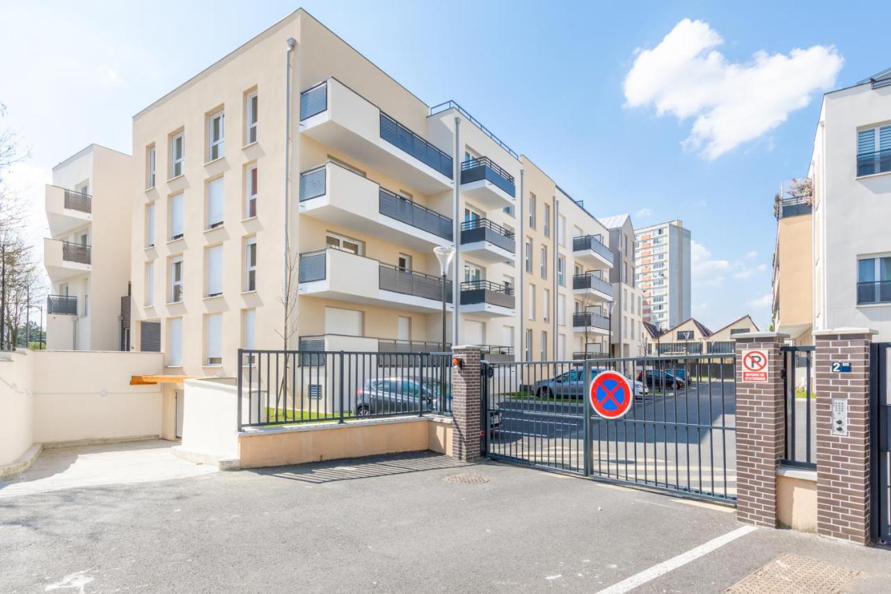 The Sunshine- Appart Cosy Proche Paris-Disney Avec Parking Prive Dans Residence Meaux Exterior foto